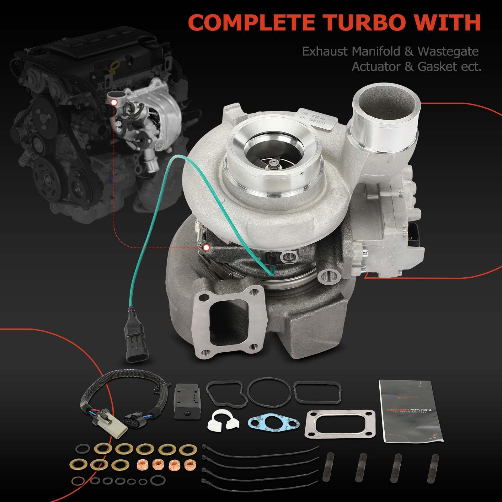 Amazon.com: A-Premium HE300VG Turbocharger Assembly with Turbo